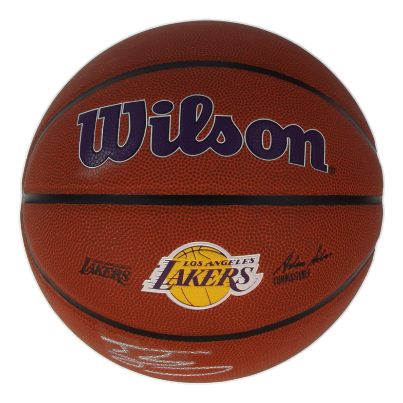 Shaquille O'Neal Signed Lakers Logo NBA Basketball (Authentic Ink) at PristineAuction.com Shaquille O'Neal Signed Lakers Logo NBA Basketball (Authentic Ink) at PristineAuction.com