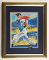 "Joe DiMaggio - The Cut" by Leroy Neiman Custom Framed Art Print Display with World Series Pin at PristineAuction.com