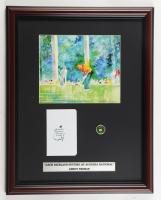 "Jack Nicklaus Putting At the Augusta National" Custom Framed LeRoy Neiman Art Print with Augusta National Scorecard & Masters Pin at PristineAuction.com