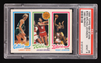 Larry Bird / Julius Erving / Magic Johnson 1996 Topps NBA Stars / 1980 Reprint #8 (PSA 9) at PristineAuction.com