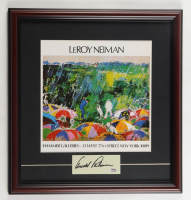 Arnold Palmer Signed Custom Framed Cut Display with LeRoy Neiman Art Print (PSA) at PristineAuction.com