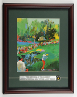"The 16th Tee At The Masters Tournament" Custom Framed LeRoy Neiman Art Print with Masters Pin at PristineAuction.com