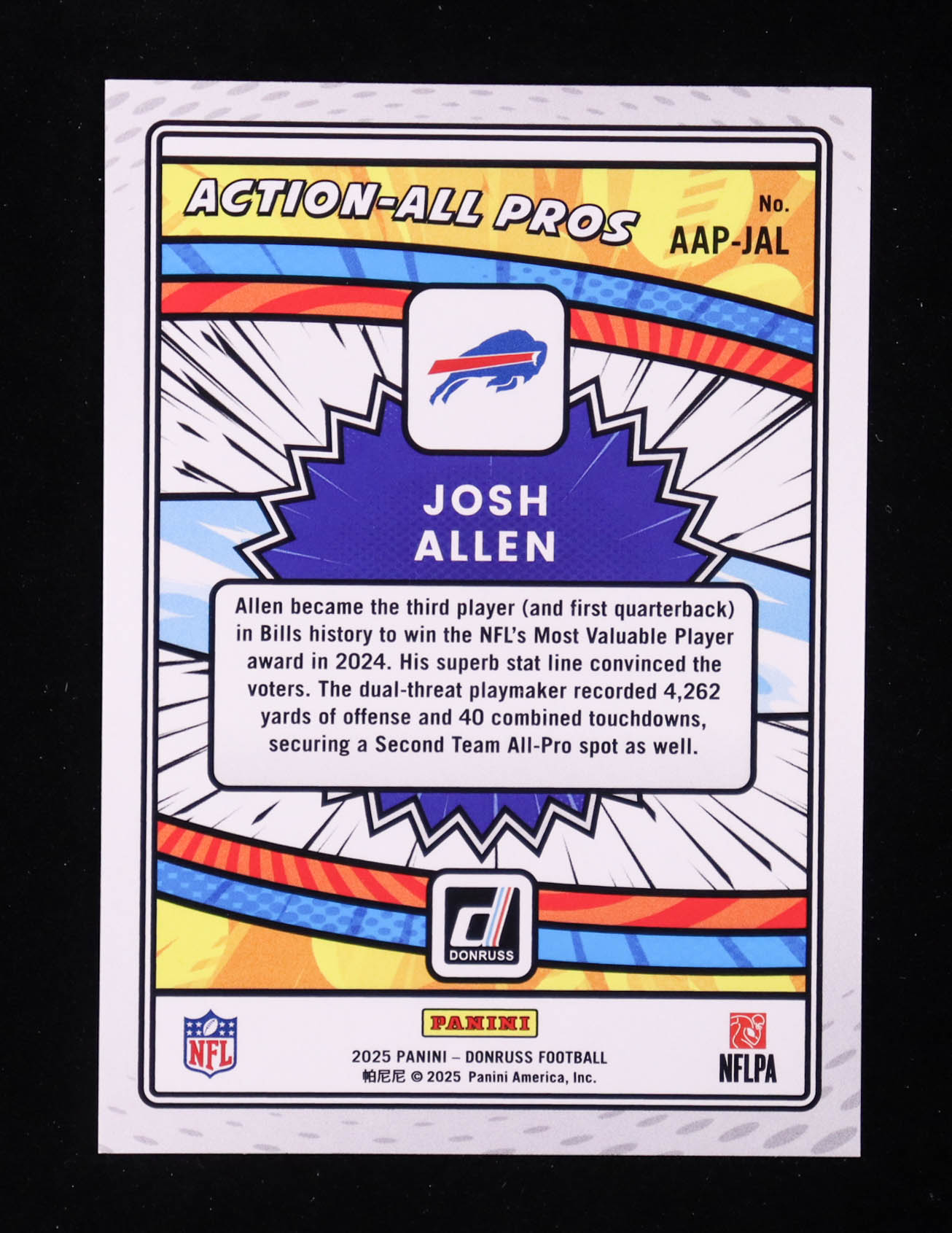 Josh Allen 2025 Donruss Action All Pros #11 at PristineAuction.com Josh Allen 2025 Donruss Action All Pros #11 at PristineAuction.com