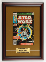1977 "Star Wars" Issue #1 Custom Framed Marvel Comic Book Display with Title Plaque at PristineAuction.com