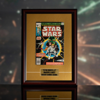 1977 "Star Wars" Issue #1 Custom Framed Marvel Comic Book Display with Title Plaque at PristineAuction.com