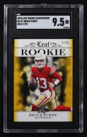 Brock Purdy 2023 Leaf Special Release Rookie Achievement Gold #RA07 #07/25 RC (SGC 9.5) at PristineAuction.com
