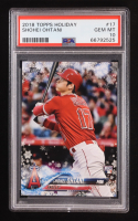 Shohei Ohtani 2018 Topps Holiday #17 RC (PSA 10) at PristineAuction.com