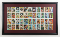1988 Topps Football Custom Framed Uncut Card Sheet Display of (44) Cards at PristineAuction.com
