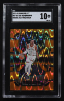 Victor Wembanyama 2023-24 Select Prizms Orange Tectonic #87 RC (SGC 10) at PristineAuction.com