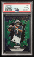CJ Stroud 2023 Panini Prizm Prizm Break Prizms Green #6 RC (PSA 10) at PristineAuction.com