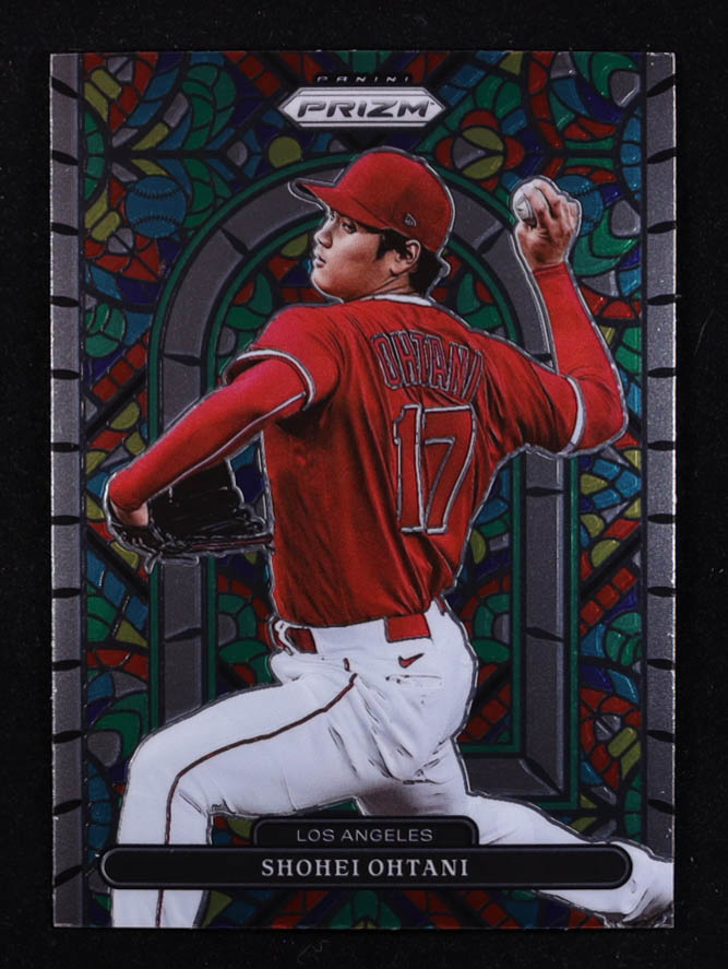 Shohei Ohtani 2022 Panini Prizm Stained Glass #3 at PristineAuction.com Shohei Ohtani 2022 Panini Prizm Stained Glass #3 at PristineAuction.com