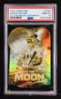 Shohei Ohtani 2022 Topps Fire To The Moon Die Cut Gold #TTM1 (PSA 10) at PristineAuction.com