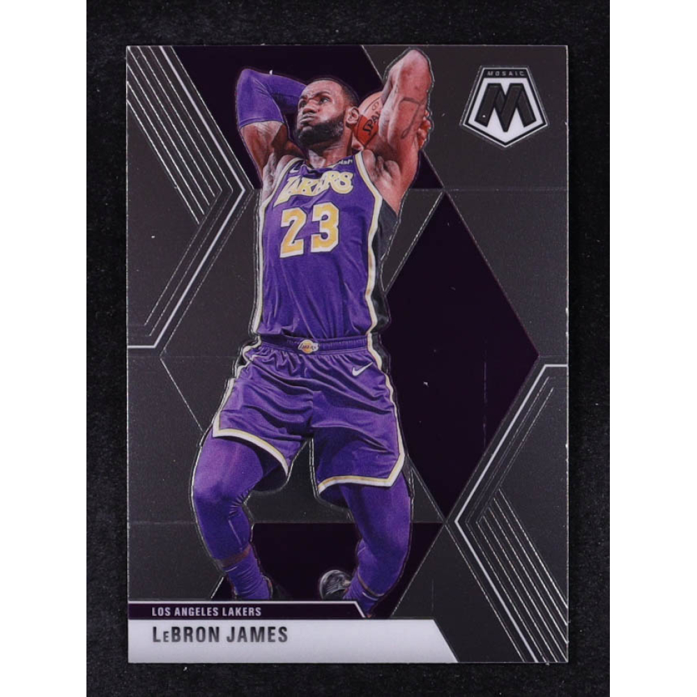 LeBron James 2019-20 Panini Mosaic #8 at PristineAuction.com