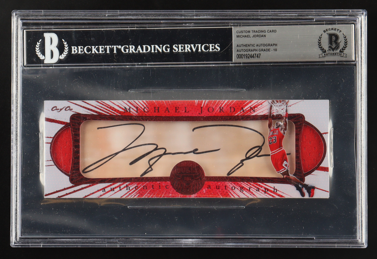 Michael Jordan Signed 2025 GOAT Authentics Reclaim Card with (2) Game-Used Swatches 1/1 (GOAT & BGS | Autograph Grade 10) at PristineAuction.com Michael Jordan Signed 2025 GOAT Authentics Reclaim Card with (2) Game-Used Swatches 1/1 (GOAT & BGS | Autograph Grade 10) at PristineAuction.com