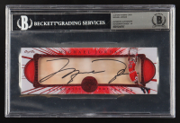 Michael Jordan Signed 2025 GOAT Authentics Reclaim Card with (2) Game-Used Swatches 1/1 (GOAT & BGS | Autograph Grade 10) at PristineAuction.com
