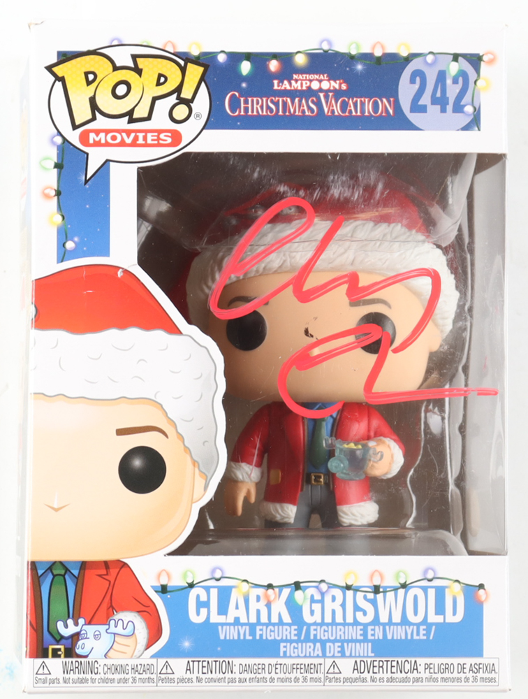 Chevy Chase Signed "National Lampoon's: Christmas Vacation" #242 Clark Griswold Funko Pop! Vinyl Figure (JSA) at PristineAuction.com Chevy Chase Signed "National Lampoon's: Christmas Vacation" #242 Clark Griswold Funko Pop! Vinyl Figure (JSA) at PristineAuction.com