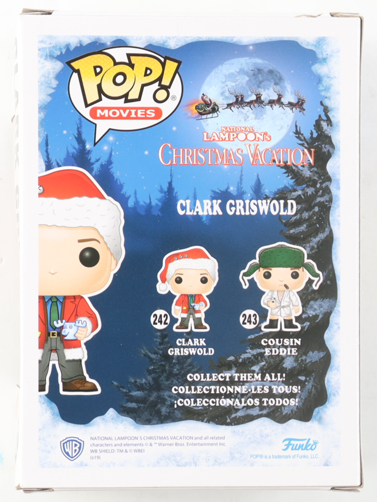 Chevy Chase Signed "National Lampoon's: Christmas Vacation" #242 Clark Griswold Funko Pop! Vinyl Figure (JSA) at PristineAuction.com Chevy Chase Signed "National Lampoon's: Christmas Vacation" #242 Clark Griswold Funko Pop! Vinyl Figure (JSA) at PristineAuction.com
