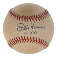 Don Larsen Signed OAL Baseball Inscribed "10-8-56" (JSA) at PristineAuction.com