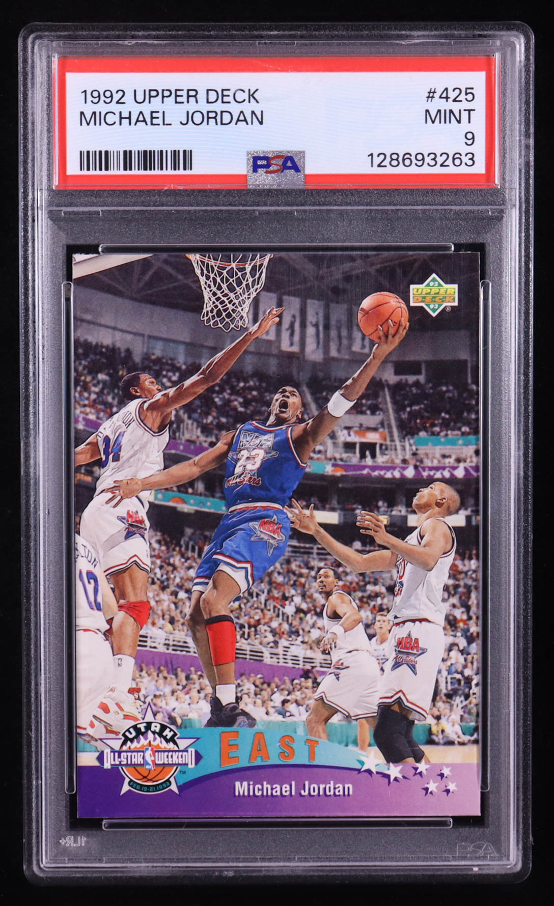 Michael Jordan 1992-93 Upper Deck #425 AS (PSA 9) at PristineAuction.com Michael Jordan 1992-93 Upper Deck #425 AS (PSA 9) at PristineAuction.com