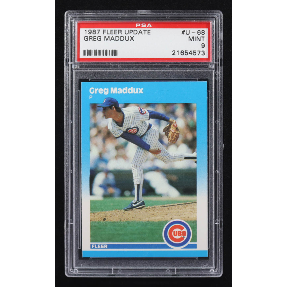 Greg Maddux 1987 Fleer Update #U68 RC (PSA 9) at PristineAuction.com