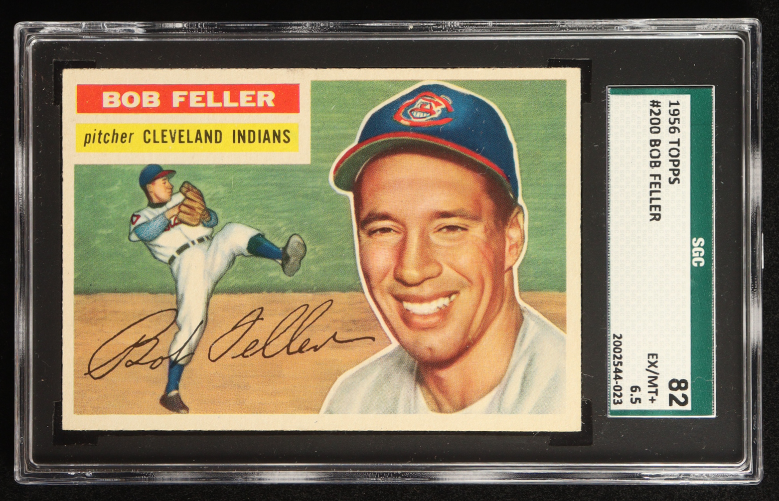 Bob Feller 1956 Topps #200 (SGC 6.5) at PristineAuction.com Bob Feller 1956 Topps #200 (SGC 6.5) at PristineAuction.com