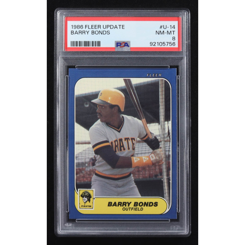 Barry Bonds 1986 Fleer Update #U14 RC (PSA 8) at PristineAuction.com