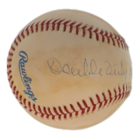 Ted "Double Duty" Radcliffe Signed OAL Baseball (JSA) at PristineAuction.com