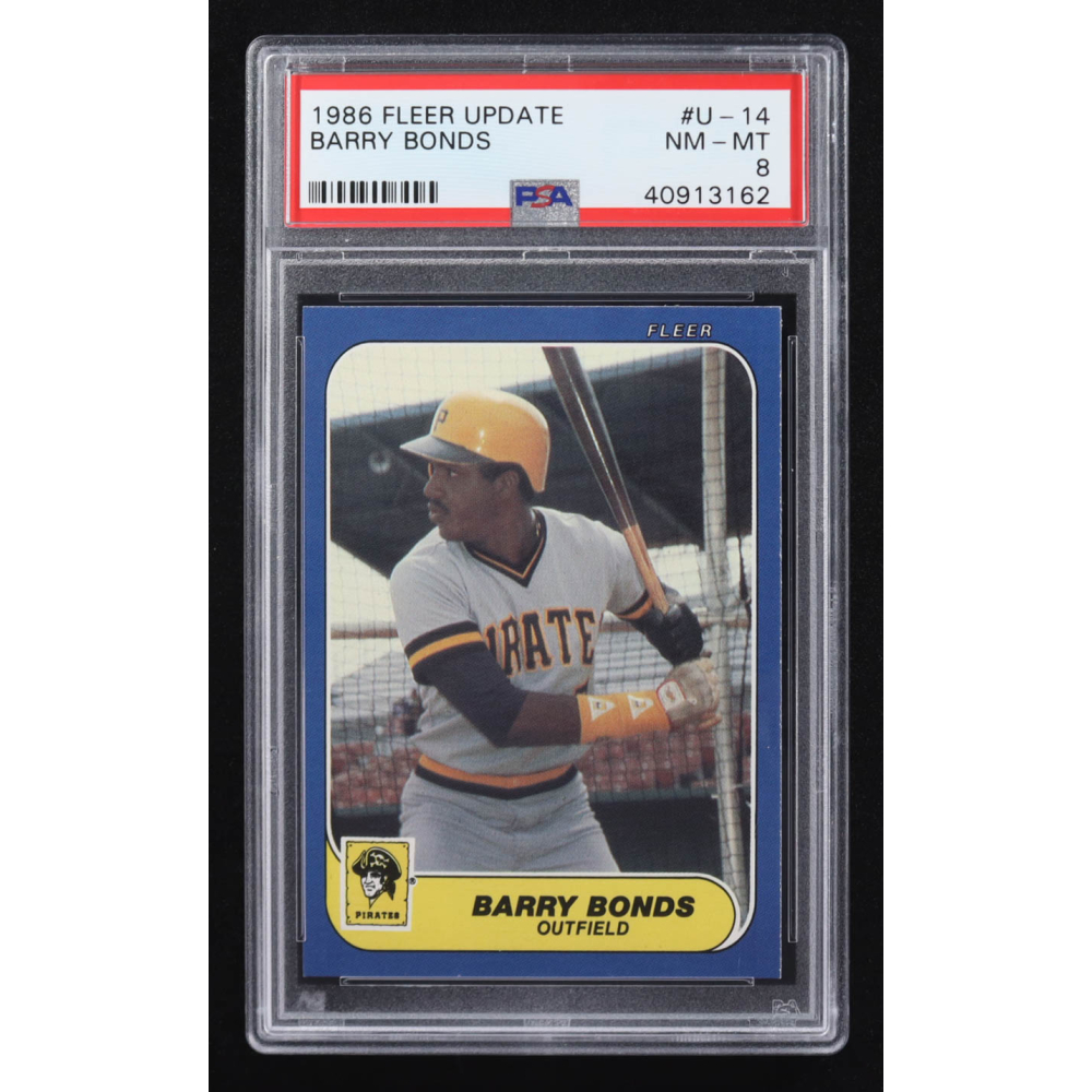 Barry Bonds 1986 Fleer Update #U14 RC (PSA 8) at PristineAuction.com
