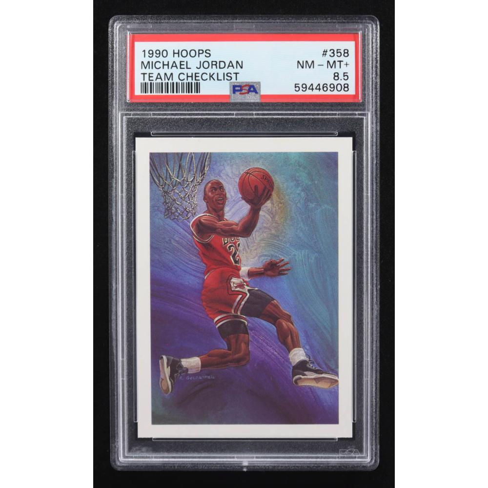 Michael Jordan 1990-91 Hoops #358 TC (PSA 8.5) at PristineAuction.com