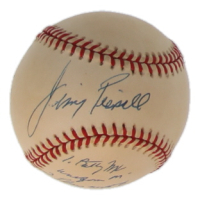 Jimmy Piersall Signed ONL Baseball with Inscriptions (JSA) at PristineAuction.com