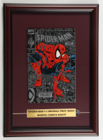 1990 "Spider-Man" Issue #1 Custom Framed Marvel Comic Book Display with Title Plaque at PristineAuction.com