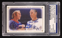Bobby Hull / Gordie Howe Signed 2008 Upper Deck Masterpieces #NNO #28 (PSA Authentic | Autograph Graded PSA Authentic) at PristineAuction.com