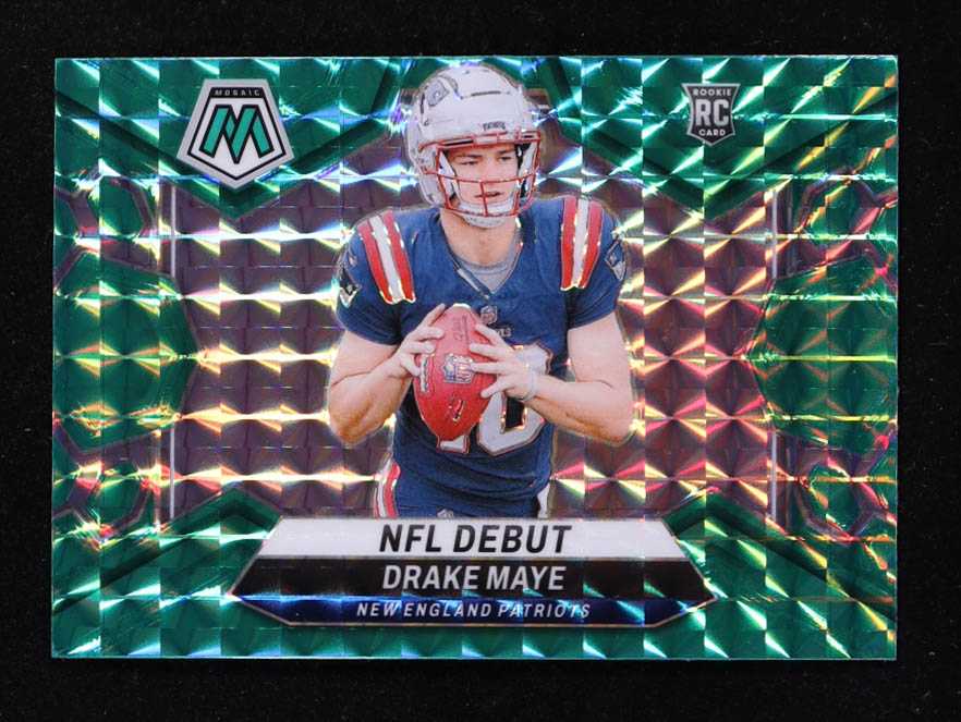Drake Maye 2024 Panini Mosaic Mosaic Green #273 DEB RC at PristineAuction.com Drake Maye 2024 Panini Mosaic Mosaic Green #273 DEB RC at PristineAuction.com
