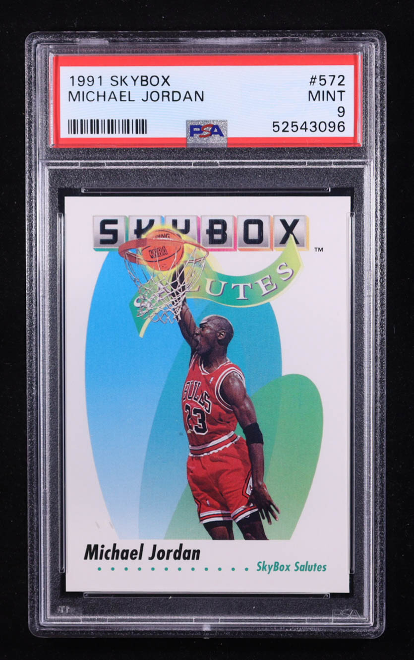 Michael Jordan 1991-92 SkyBox #572 SAL (PSA 9) at PristineAuction.com Michael Jordan 1991-92 SkyBox #572 SAL (PSA 9) at PristineAuction.com
