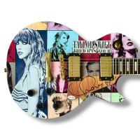 Taylor Swift "Eras Tour" Les Paul Guitar with Signed Custom Insert Pickguard (JSA) at PristineAuction.com