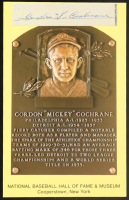 Mickey Cochrane Signed Cut on Hall of Fame Plaque Postcard (JSA) at PristineAuction.com