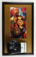 Mike Tyson Signed Custom Framed Hennessy Model Boxing Glove Display with Art Print (Tyson & PSA) at PristineAuction.com