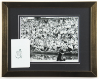 "Jack Nicklaus at The Masters" Custom Framed Photo Display with Scorecard at PristineAuction.com