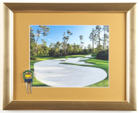 "Augusta National Gold Course" Custom Framed Photo Display with Masters Divot Repair Tool at PristineAuction.com