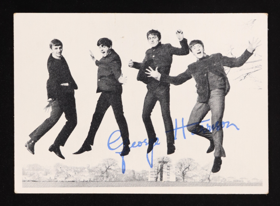 George Harrison 1964 Topps The Beatles Black and White #14 at PristineAuction.com George Harrison 1964 Topps The Beatles Black and White #14 at PristineAuction.com