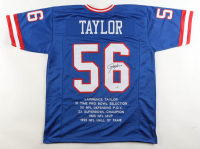 Lawrence Taylor Signed Career Highlight Stat Jersey (JSA) at PristineAuction.com