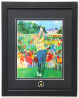 "Jack Nicklaus on the 10th Tee" Custom Framed Leroy Neiman Art Print with Official Masters Pin (JSA) at PristineAuction.com