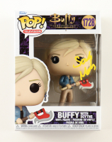 Sarah Michelle Gellar Signed "Buffy the Vampire Slayer" #1728 Buffy With Scythe Funko Pop! Vinyl Figure (PSA) at PristineAuction.com