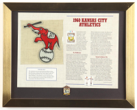 1960 Kansas City Athletics Custom Framed Commemorative Patch Display with Athletics Logo Pin at PristineAuction.com