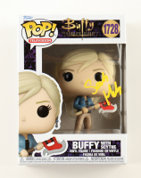 Sarah Michelle Gellar Signed "Buffy the Vampire Slayer" #1728 Buffy With Scythe Funko Pop! Vinyl Figure (PSA) at PristineAuction.com