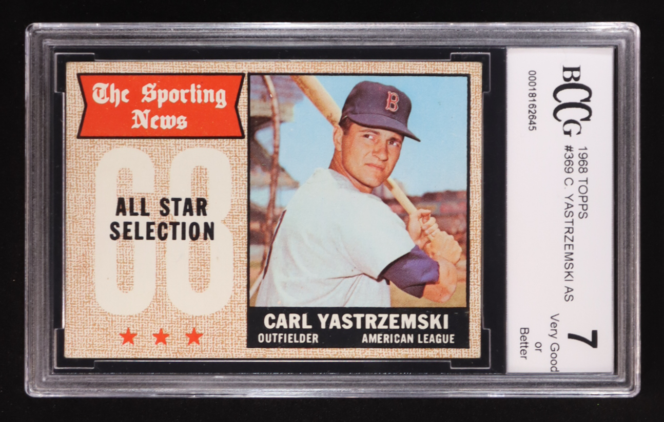 Carl Yastrzemski 1968 Topps #369 AS (BCCG 7) at PristineAuction.com Carl Yastrzemski 1968 Topps #369 AS (BCCG 7) at PristineAuction.com