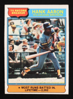 Hank Aaron 1976 Topps #1 RB at PristineAuction.com