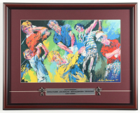 "Golf's Greatest" Custom Framed Leroy Neiman Art Print with (2) Masters Tournament Trophy Pins & Title Plaque at PristineAuction.com