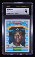 Hank Aaron 1991 Kellogg's 3D #2 (CSG 9) at PristineAuction.com