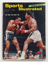 1965 Sports Illustrated Magazine with Muhammad Ali Cover and Famed Neil Leifer Ali Over Liston Original Magazine Photograph at PristineAuction.com